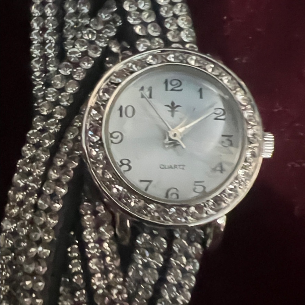 Silver Braided Strap Watch
